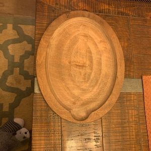 Read! Looking for this oval wood chargers